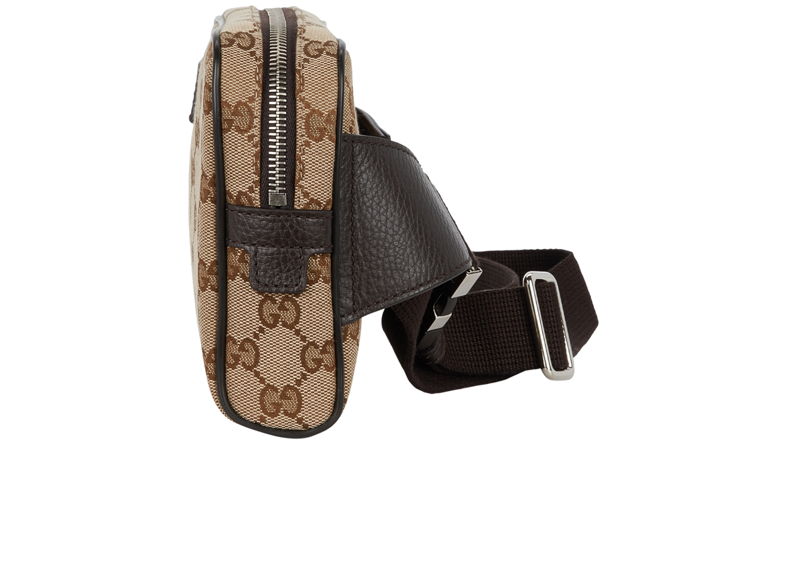 GG Belt Bag, &pound;490, Handbags, Beige, Canvas, Bottom view